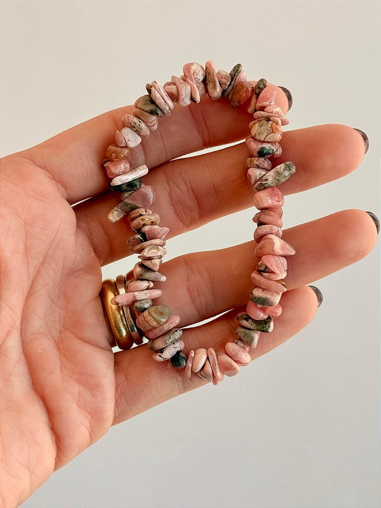 Conjunto Autoestima e Amor-próprio - Rodocrosita, Quartzo Rosa e Granada